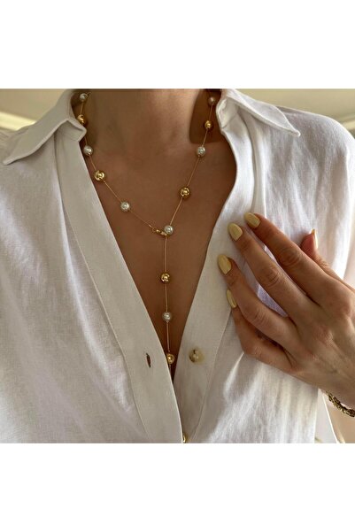 Venus Design Çelik İncili Y Kolye