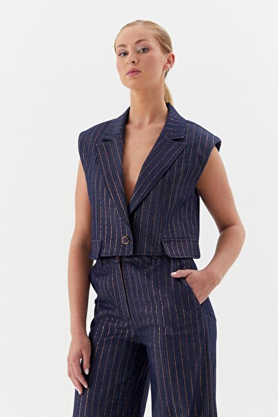 ONNO PRIVE Striped Slim Suit Indigo