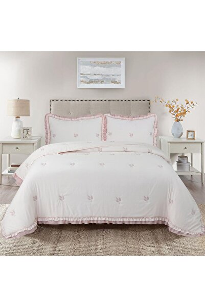 Bella Home Perla Çift Kişilik Nakışlı Yatak Örtüsü Takımı - 240x260 cm - Pvc ...