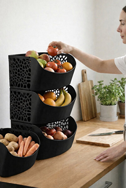 Vescarri حاوية تخزين مطبخ قابلة للتكديس - حاوية تخزين مطبخ معيارية - مصنوعة م...