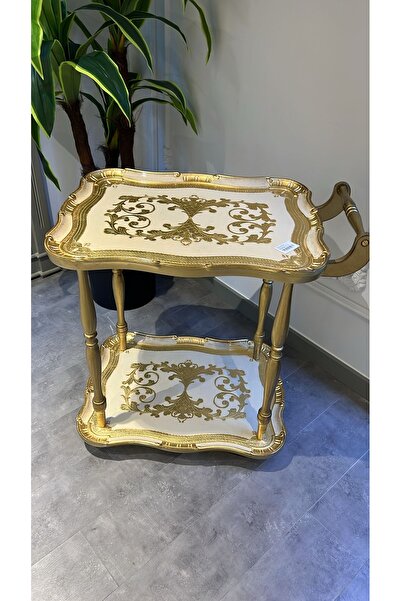 masi ESTERHOMEDECOR Orijinal İtalyan Gül ağacı servis arabası