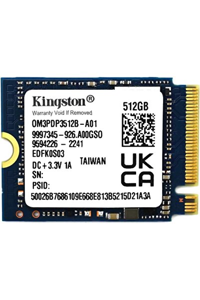 KYNC Kingston 512GB 2230 M.2 NVMe PCIe 3.0x4 SSD Solid State Drive OM3PDP3512...