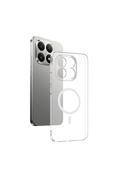 zore 15T Kamera Korumalı M-Safe Şarj Özellikli Şeffaf SENK London Silikon Kap...