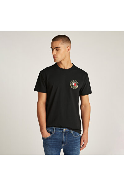 Tommy Hilfiger Tommy Jeans Reg Crest Erkek Siyah T-Shirt