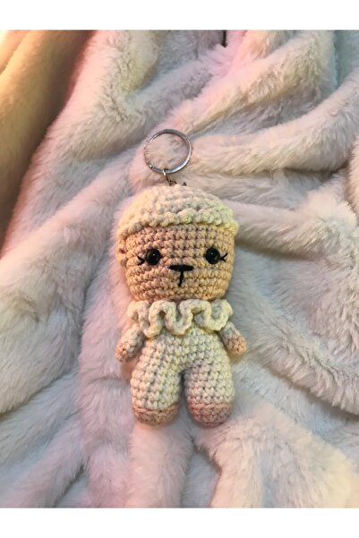 ELARAKNİTS HANDMADE Lamb Amigurumi Keychain
