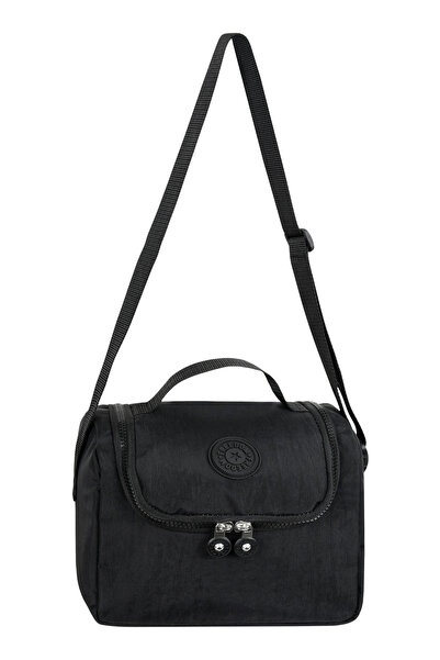 Çanta Trend Crinkle Fabric Thermal Lunch Bag – Heat Insulated, Aluminum Inner...