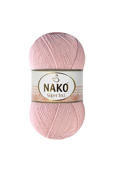 NAKO Super Pearl - 10275 Pinkish Powder - 5-Pack - 100Gr/260M - Hand Knitting...