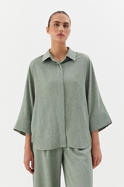 ONNO PRIVE Oversize Gömlek Takım Mint