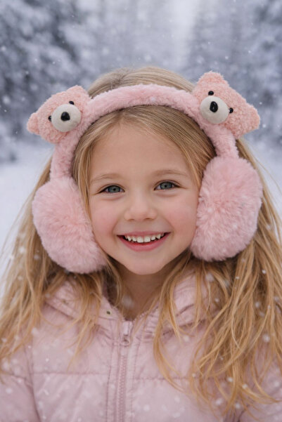Jaida Moda Children's Foldable Teddy Bear Figure Plush Headphones |   Washable