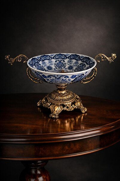 Elips Hediyelik PİRİNÇ PORSELEN TABAK 55*32*26 cm