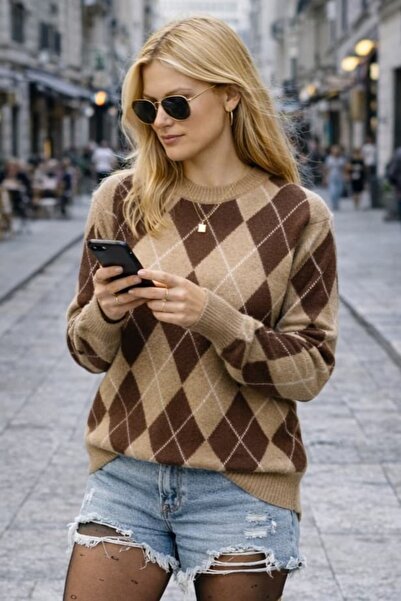 bb butik basic Thick Equivalent Baklava Sweater G3169