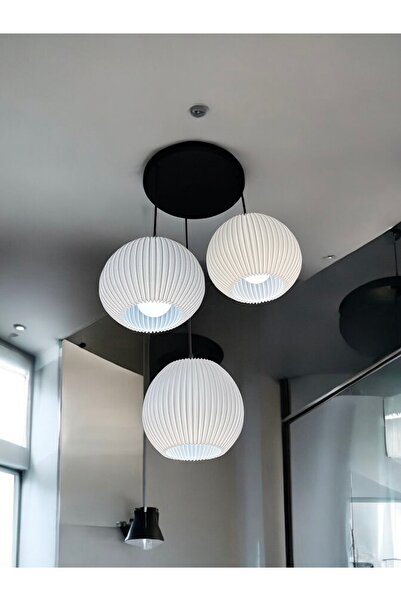 ABAS 3 Lü Bohem Avize Salon Mutfak Hol Şık Modern Kurulumu Kolay