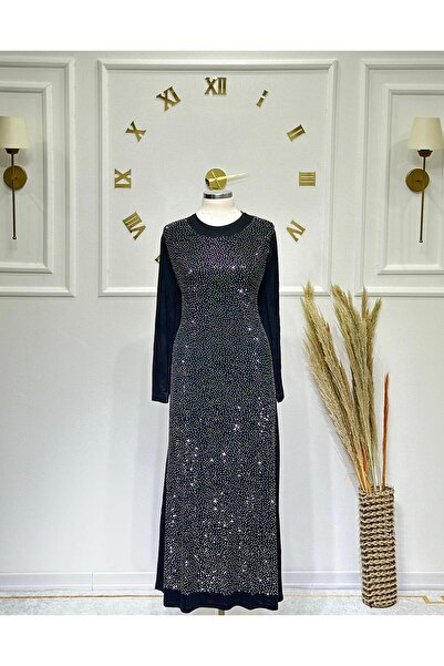 ModaMinar Women's Stylish Combed Cotton Dress with Stone Detail in Oversized ...