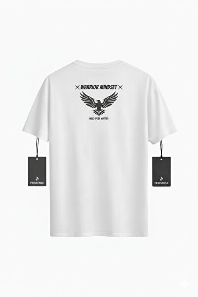 PERISENSE Unisex Warrior Printed Premium Combed Cotton Oversized T-Shirt