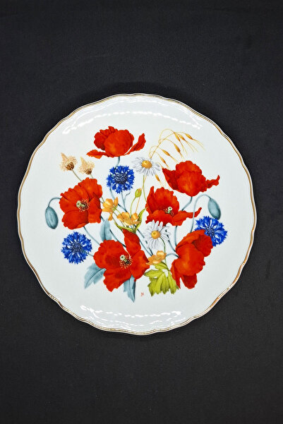 Royal Albert Porcelain Wall Plate with Pansy Flowers Pattern 21 cm