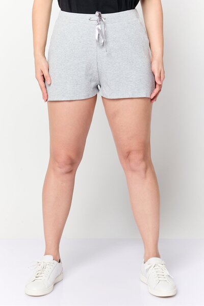 NA-KD Women Heather Basic Shorts, Grey