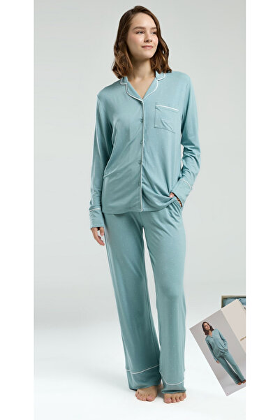 Pierre Cardin Women'S, Shirt Collar, Exclusive, Modal, (with Sleep Socks as a...