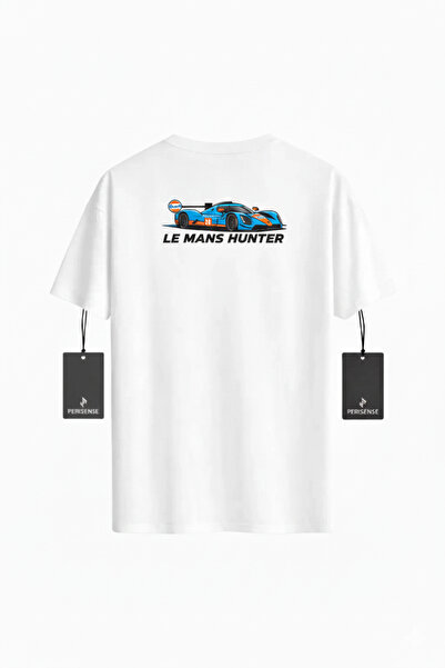 YRN COLLECTION Tricou oversize unisex LE MANS HUNTER din bumbac pieptănat pre...