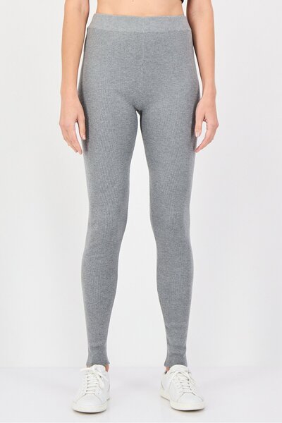 Esprit Women Knitted Pull On Leggings, Grey
