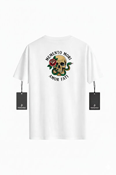 PERISENSE Unisex Eternal Rose Printed Premium Combed Cotton Oversized T-Shirt