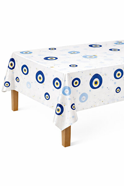 Huzur Party Store Sünnet Temalı Nazar Boncuklu Masa Örtüsü 120x180 Cm Plastik...