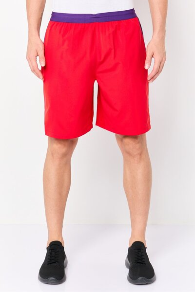 Lacoste Men Regular Fit Novak Djokovic Tennis Shorts, Red
