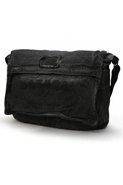 Cappadocia Vintage 4028 Gray Casual Shoulder Bag Cotton Canvas Messenger 15.6...