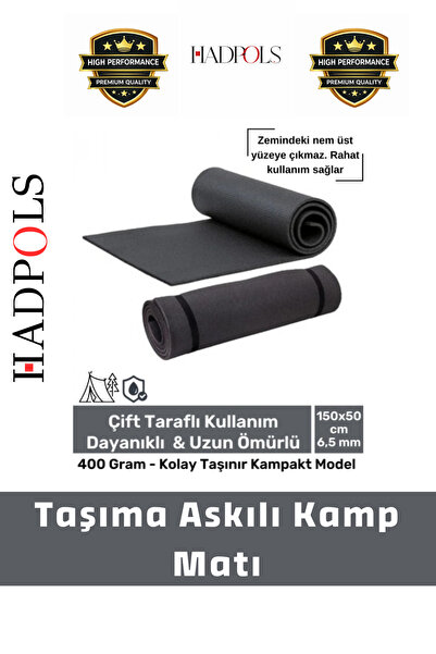 HadPols #KampMatı Taşıma Askılı Su Geçirmez Kalın Rahat Çift Taraflı Zemin Ça...