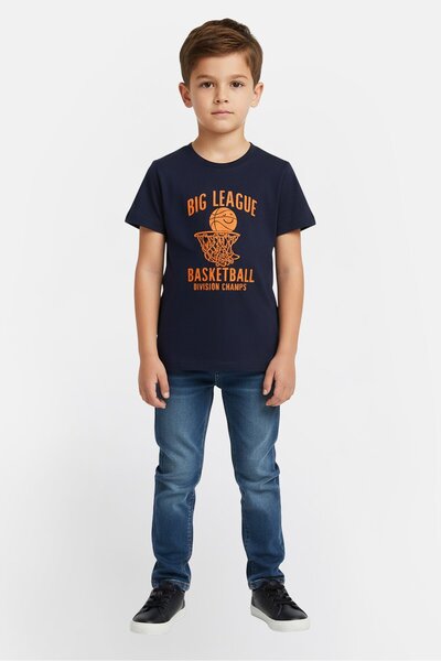 The Children's Place Toddlers Boy Graphic Print Short Sleeve T-Shirt, Navy