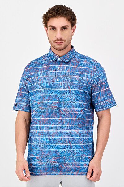 Greg Norman Men Sportswear Fit Short Sleeve Outdoor Polo Shirt, Multicolor