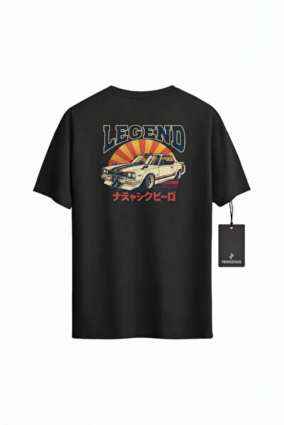 PERISENSE Unisex Hakosuka God Printed Premium Combed Cotton Oversized T-Shirt