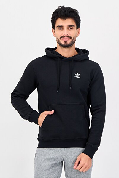 adidas Men Sportswear Fit Long Sleeve Outdoor Hoodies, Black
