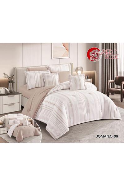 REDROSE COLOR مفرش جومانا مايكروفايبر فندقي -لحاف نفرين فندقي بتصميم عصري فخم...