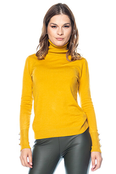 Jolenttine Cashmere and Wool Sweater, Mustard