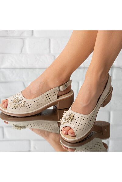 Sofia Store Sandale dama din piele ecologica perforata Lacramioara