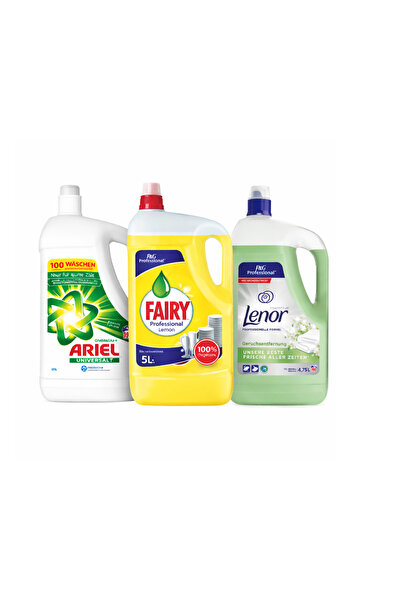 Ariel Complete Cleaning Package – Laundry Detergent +, Professional Dish Dete...