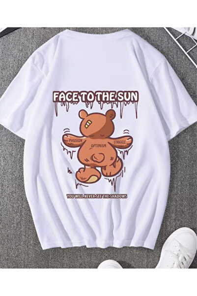 shi dumanlar giyim Oversized Wide Fit Unisex Bay/ Face to the Sun Teddy Bear ...