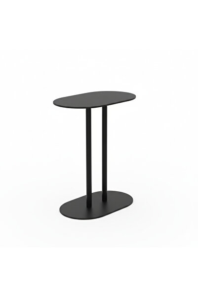Generic Modern Black Side Table - 37x24x56 cm