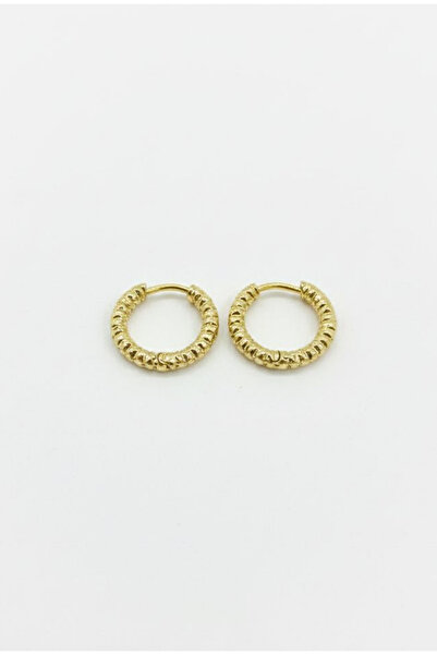 Jaida Moda Women's Gold Steel Hoop Earrings |   2.5 mm Thickness – 10 mm Inne...