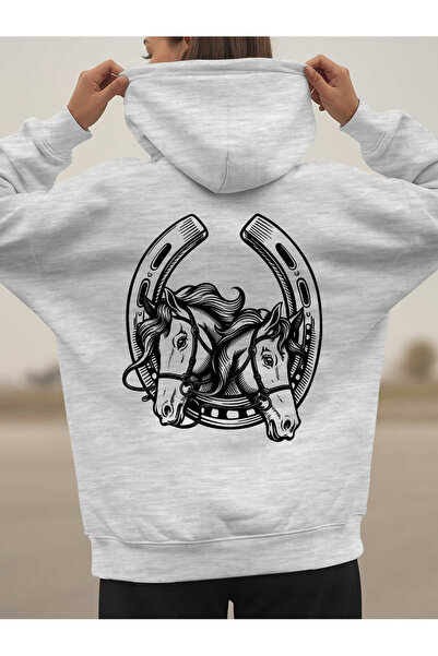 GHZAL Home Collection Special design Oversized sweatshirt hoodie at Printed