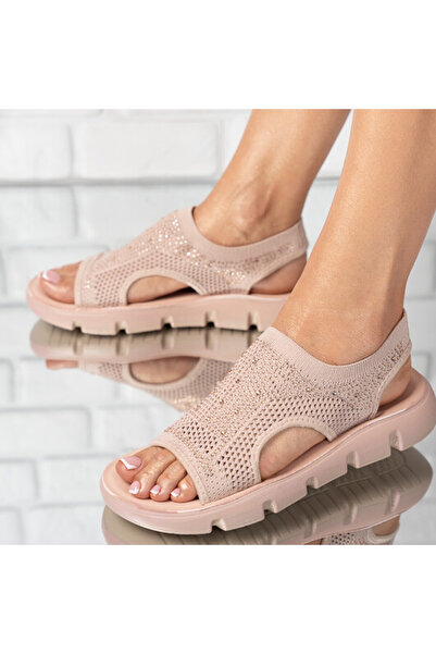 Sofia Store Women's textile sandals with sparkling stones Helga