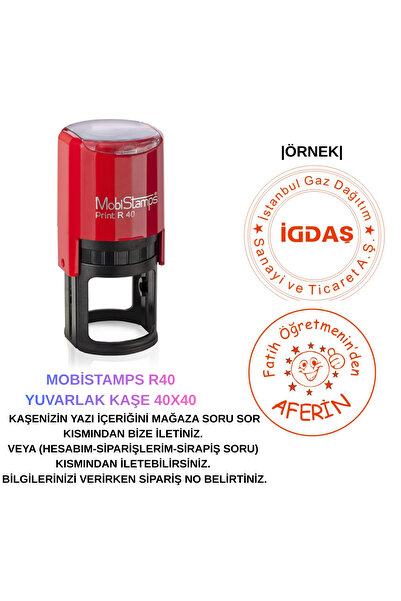 Mobistamps R40 Yuvarlak Kaşe