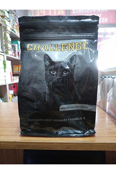 Challenge Tavuk Etli Yetişkin Kedi Maması 1 Kg 2 ADET+5 adet leöpöld yaş mama...