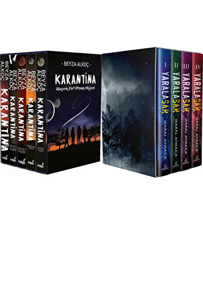 İndigo Kitap Karantina Serisi Seti-5 Kitap Takım- Ciltli Kutulu ve Yaralasar ...