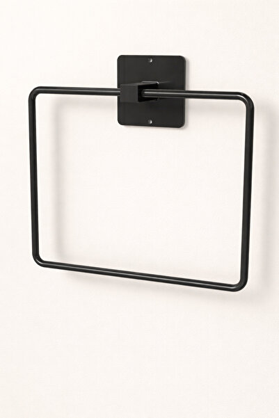 Mirilliahome Siyah Kare Yapışkanlı Yuvarlak Havluluk | Mutfak ve Banyo Havlu ...