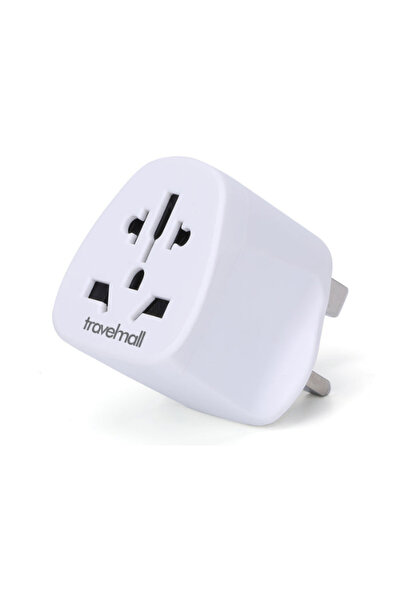 TRAVELMALL World to UK HK Singapore 3-Pole Grounded Travel Adapter for Intern...
