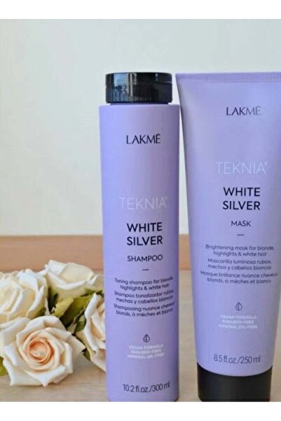 Lakme Shampoo and Mask Technia Silver White Enhancer for Gray and Olive Color...