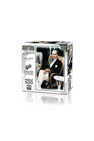 Ks Puzzle 20060 لغز شرب القهوة أتاتورك 500 قطعة -KS