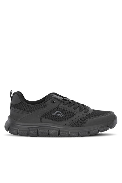 Slazenger Glen I Men's Large Size Black / Black Running & Walking Sports Shoes