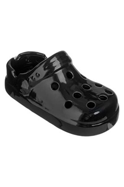 JACQUELINE Fancy Black Ceramic Ashtray 3D Sabot 15 x 7.5 x 8 cm